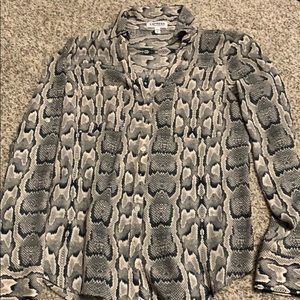 Express Portfolio Snake Skin Dress Shirt